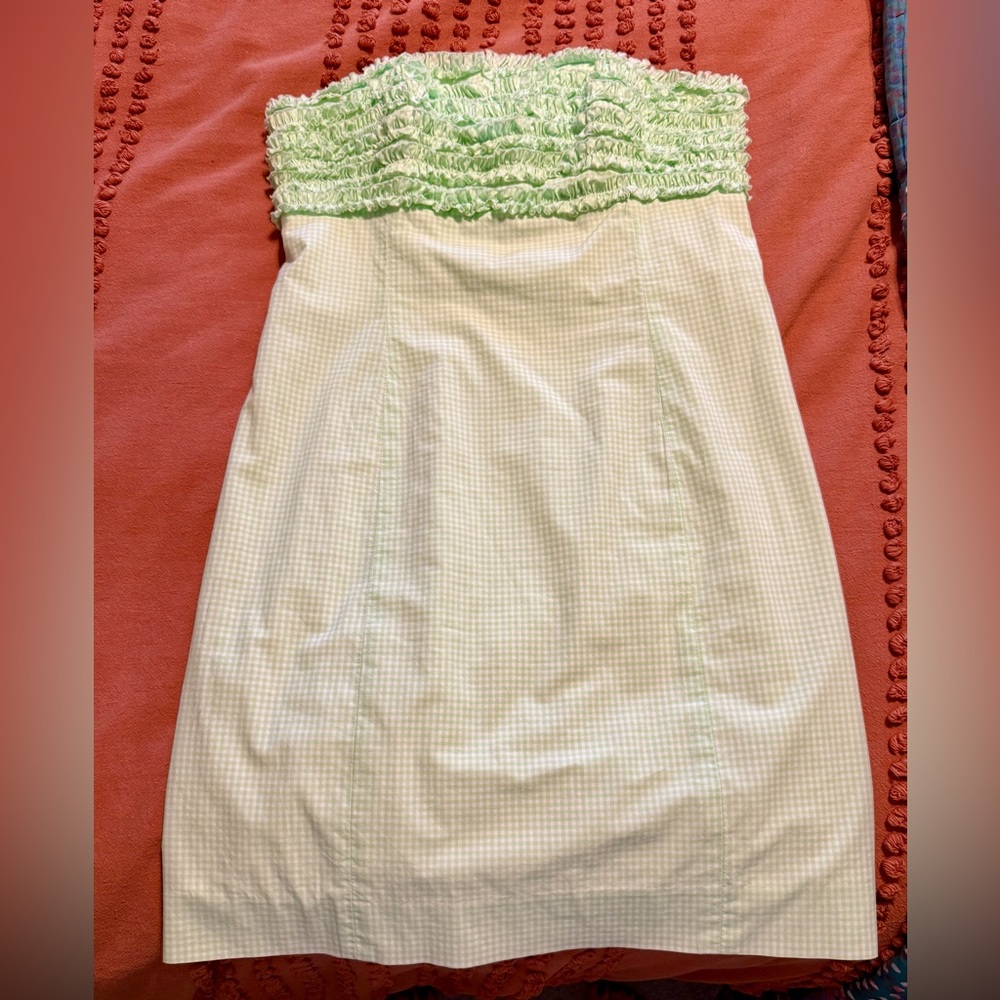 Lilly Pulitzer Gingham Strapless Dress